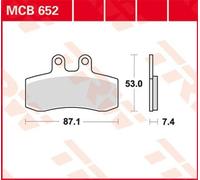 Set di pastiglie freno TRW MCB652