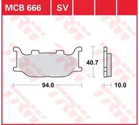 TRW MCB666 BRAKE PAD YAMAHA XJ 6 DIVERSION 2012