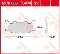 TRW MCB666SV BRAKE PAD YAMAHA XVS 1300 A MIDNIGHT STAR 2009