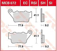 TRW MCB672 BRAKE PAD ALLROUND ORGANIC APRILIA CAPONORD 1200 ABS TRAVEL PACK 2014