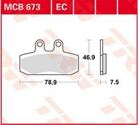 TRW MCB673EC Kit pastiglie freni