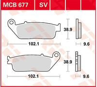 Set di pastiglie freno TRW MCB677