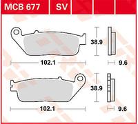 Set di pastiglie freno TRW MCB677