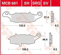 TRW MCB681SV Kit pastiglie freni