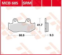 Set di pastiglie freno TRW MCB685