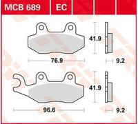 TRW MCB689EC Kit pastiglie freni