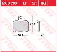 TRW MCB700 BRAKE PAD ALLROUND ORGANIC STANDARD DUCATI MULTISTRADA 1200 ABS 2013