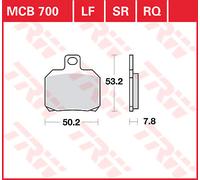 TRW MCB700 BRAKE PAD ALLROUND ORGANIC STANDARD MV AGUSTA BRUTALE 675 2014