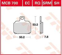 TRW MCB700RQ BRAKE PAD RQ ORGANIC SPORT DUCATI MONSTER 821 ABS STRIPE 2015