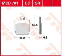 TRW MCB701EC Kit pastiglie freni