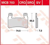 TRW MCB703SV BRAKE PAD SV SINTER PERFORMANCE STREET HONDA CBR 600 RR 2003