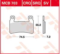 TRW Lucas Rivestimento sinterizzato MCB703SV
