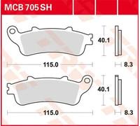 Set di pastiglie freno TRW MCB705SH