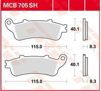 Set di pastiglie freno TRW MCB705SH