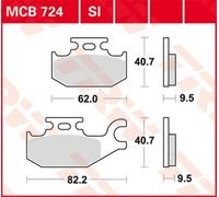 TRW Set di pastiglie freno MCB724 Sinterizzate