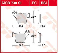Set di pastiglie freno TRW MCB730EC