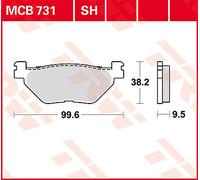 TRW MCB731 BRAKE PAD ALLROUND ORGANIC YAMAHA XVS 950 A MIDNIGHT STAR 2013