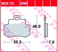 TRW Kit pastiglie freni MCB733SRM posteriori per KYMCO Grand Dink