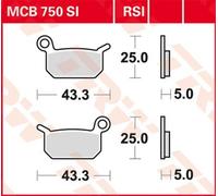 Set di pastiglie freno TRW MCB750