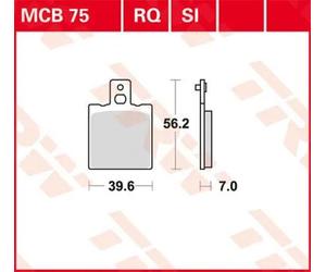 TRW MCB75RQ BRAKE PAD BIMOTA BB1 650 SUPERMONO 1995