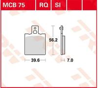 TRW MCB75RQ BRAKE PAD BIMOTA V-DUE 500 CARB EVOLUZIONE 2004