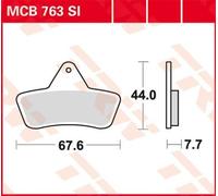 Set di pastiglie freno TRW MCB763SI
