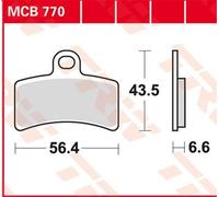 TRW MCB770 Kit pastiglie freni