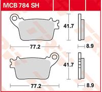 MCB784SH PASTIGLIA FRENO SINTERED METAL KAWASAKI NINJA 650 ABS KRT EDITION 2019