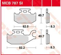 Set di pastiglie freno TRW MCB787SI