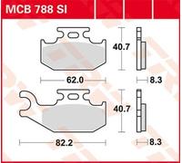 TRW Set pastiglie freno MCB788SI offroad sinterizzate Serie Si