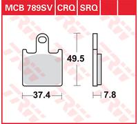 TRW MCB789SV BRAKE PAD SV SINTER PERFORMANCE STREET KAWASAKI GTR 1400 ABS 2014