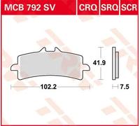 TRW MCB792SV BRAKE PAD PER SUZUKI GSX-S 1000 F ABS 2015