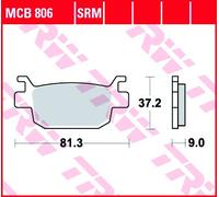 Set di pastiglie freno TRW MCB806SRM
