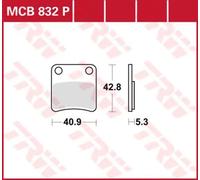 Set di pastiglie freno, freno a disco LUCAS TRW MCB832P