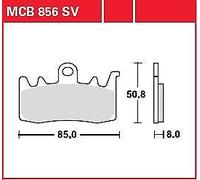 MCB856SV PASTIGLIA FRENO SINTERED METAL DUCATI SCRAMBLER 803 ABS CLASSIC 2015