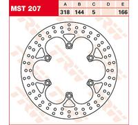 TRW MST207 BRAKE ROTOR ROUND FIXED 318 FRONT HONDA NTV 650 REVERE 1994
