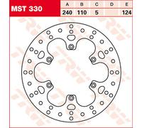 TRW MST330 BRAKE ROTOR FIXED 240 ROUND REAR BENELLI TREK 1130 AMAZONAS 2012