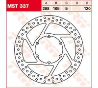 TRW MST337 BRAKE ROTOR FIXED ROUND BMW G 650 GS ABS 2011