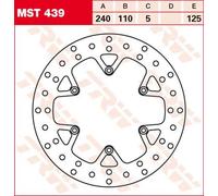 TRW MST439 BRAKE ROTOR FIX ROUND L/R KTM SM 690 SUPERMOTO LIMITED EDITION 2009