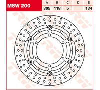 TRW MSW200 DISCHI FRENO BMW K 1100 LT HIGHLINE 1997