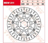 TRW MSW211 DISCHI FRENO MOTO GUZZI DAYTONA 1000 RS 1999