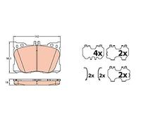 TRW P.FRENOMERCEDES E 350 d 16
