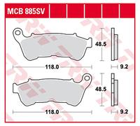TRW Past.fr. TRW Performance Comfort (PC) ANTERIORE, MCB 885 PC