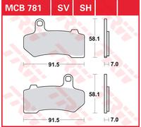 TRW Past.fr. TRW Performance Comfort (PC) CARBONIO, MCB 781 PC