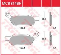 TRW Past.fr. TRW Performance Comfort (PC) POSTERIORE, MCB 814 PC
