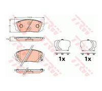 TRW Pastiglie Bremsbelegsatz Frontale per Hyundai i40 Cw Tucson Kia Sportage
