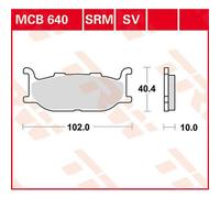 TRW MCB640 Kit pastiglie freni