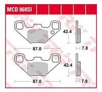 Trw Pastiglie Dei Freni Anteriori Sinterizzate Offroad Polaris Phoenix 200 2x4 13