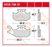 TRW MCB788SI Kit pastiglie freni