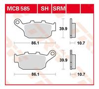 Set di pastiglie freno TRW MCB585LF